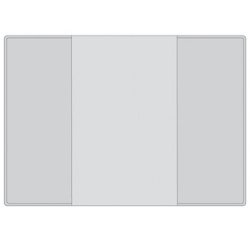 Etui de poche, PP, double, 0,14 mm, 110 x 157 mm