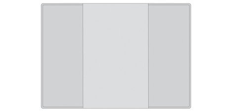 Pocket case, PP, double, 0.14 mm, 110 x 157 mm