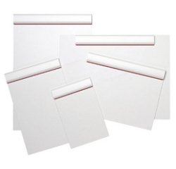 Porte-bloc plastique, pince sur le bord long