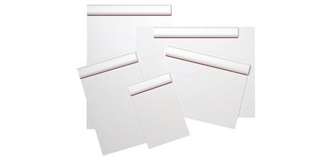 Plastic clipboard, clamp on the long edge