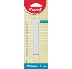 Q-CONNECT vervangmesjes voor cutter, 9 mm, 10 mesjes