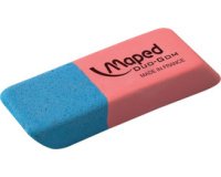 Gomme en caoutchouc Duo-Gom, medium, bleu/rouge