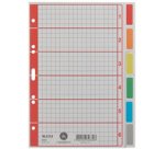 Intercalaires en carton extra solide, en blanc, A5, 6