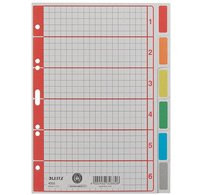Intercalaires en carton extra solide, en blanc, A5, 6