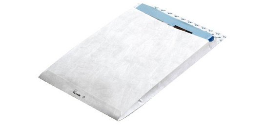 Enveloppe à soufflet B4, 55 g/m2, sans fenêtre, blanc