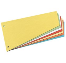 Intercalaires, trapézoidal, carte lustrée