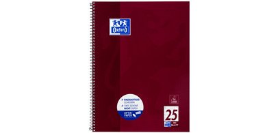 Cahier à spirale, A4+, quadrillé, 160 pages