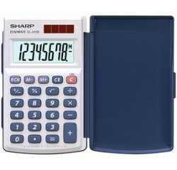 SHARP Calculatrice EL-243 S, fonctionnement solaire/batterie