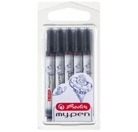 Cartouches d'encre longues 'my.pen', bleu