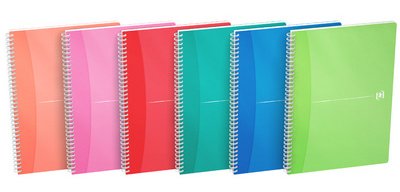 Cahier à spirale 'My Colours', A4, ligné
