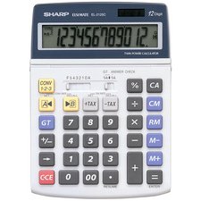 SHARP calculatrice de bureau EL-2125C alimentation solaire