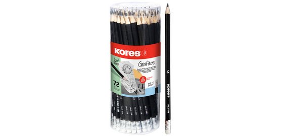 crayon 'GRAFITOS', dureté: HB, hexagonal, 72 pièces
