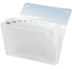 Sorteermap Rexel Ice 13-vaks transparant