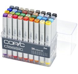 Markeerstift klassiek, basisset van 36 stuks