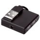 hub USB 2.0, 4 ports, noir