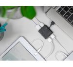 Hub USB 2.0, 4 poorten, zwart