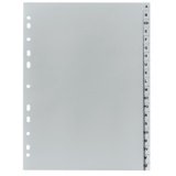 Intercalaires en plastique, A-Z, A4, 20 touches
