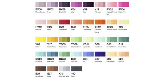 Hobbymarker ciao, set A de 36