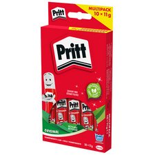 Bâton de colle 10 x 11 g, multipack, sans solvant