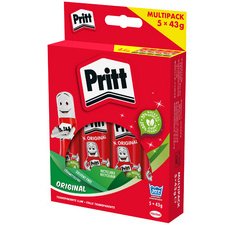 Bâton de colle 5 x 43 g, en multipack, sans solvant
