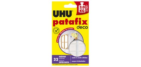 Adhesive pads Patafix HomeDeco, removable, white