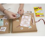 Pastilles adhésives patafix homedeco, détachable, blanc