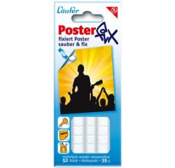 Pastille adhésive Posterfix, détachable, blanc