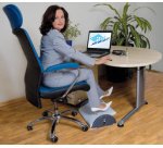 Repose-pieds Relax Plus, réglable en hauteur, gris