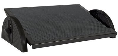 Repose-pieds Relax Steel, hauteur réglable, noir