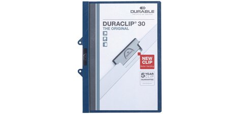 Chemise à clip DURACLIP EASY FILE, A4, bleu foncé