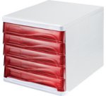 Module de classement 'the wave', 5 tiroirs, blanc/