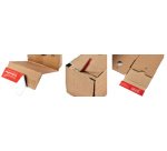 Colompac rectangular postal tube, size 1.008 x 108 x 108 mm, brown