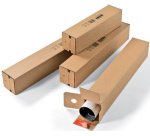 Colompac rectangular postal tube, size 1.008 x 108 x 108 mm, brown
