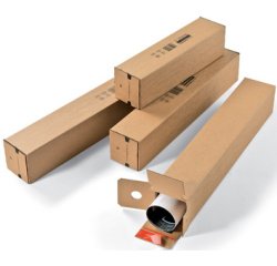 Colompac rechthoekige verzendkoker, ft 1.008 x 108 x 108 mm, bruin