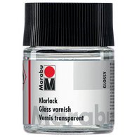 Vernis transparent, haute brillance, 50 ml, en verre