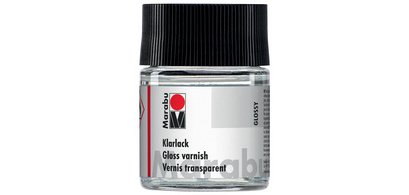 Vernis transparent, haute brillance, 50 ml, en verre