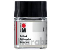 Vernis mat, mat, 50 ml, dans une boîte en verre