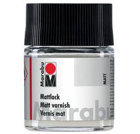 Vernis mat, mat, 50 ml, dans une boîte en verre