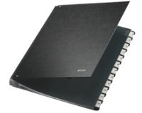 Classeur à soufflet, A4, 1-12, 12 compartiments, noir,