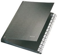 classeur à soufflet, A4, A-Z, 24 compartiments, noir,