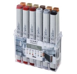 Markeerstift klassiek, set van 12 kleuren, voor architecten