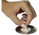 Panneau d'information - Pictogramme Douche - 83 mm - Acier brossé