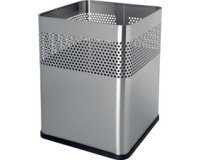 Corbeille à papier en acier 'the dot', 18 L, argent