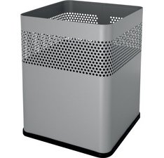 Corbeille à papier en acier 'the dot', 18 L,gris moyen