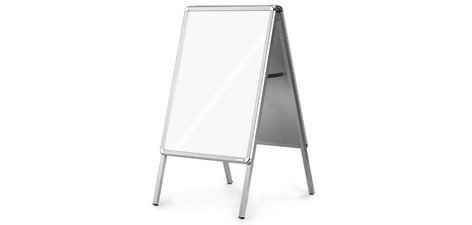 Chevalet publicitaire SP, A2, argent/argent
