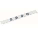 MAUL Standard Self-Adhesive Metal Strip, 100x5cm, with 4 Magnets, White