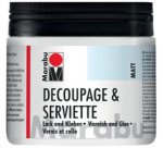 Vernis & colle pour serviettes, mat, 500 ml, en pot