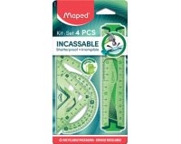 mini kit de géométrie Flex, incassable, 4 pièces