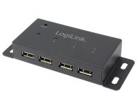 Hub USB 2.0, 4 ports, pour un montage mural