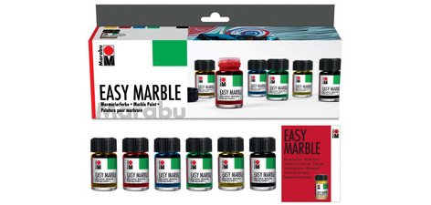 Peinture à marbrer 'Easy Marble', kit de démarrage